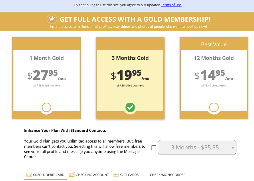 Pricing on Hookup Stop
