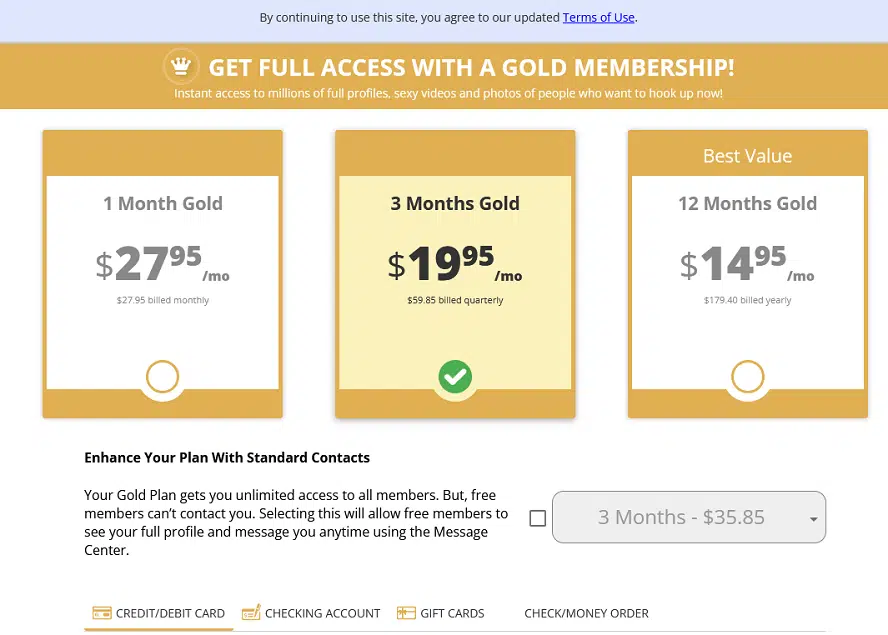 Pricing on Hookup Stop