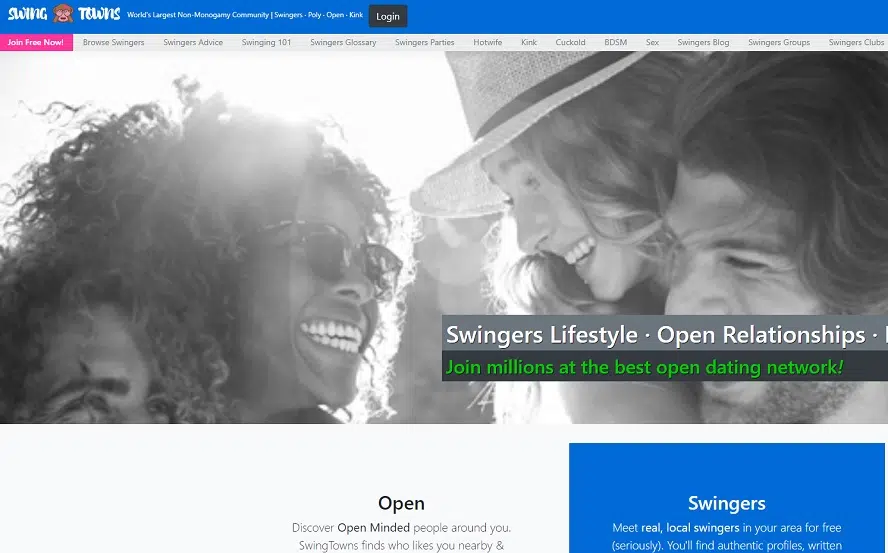 Swingtowns homepage